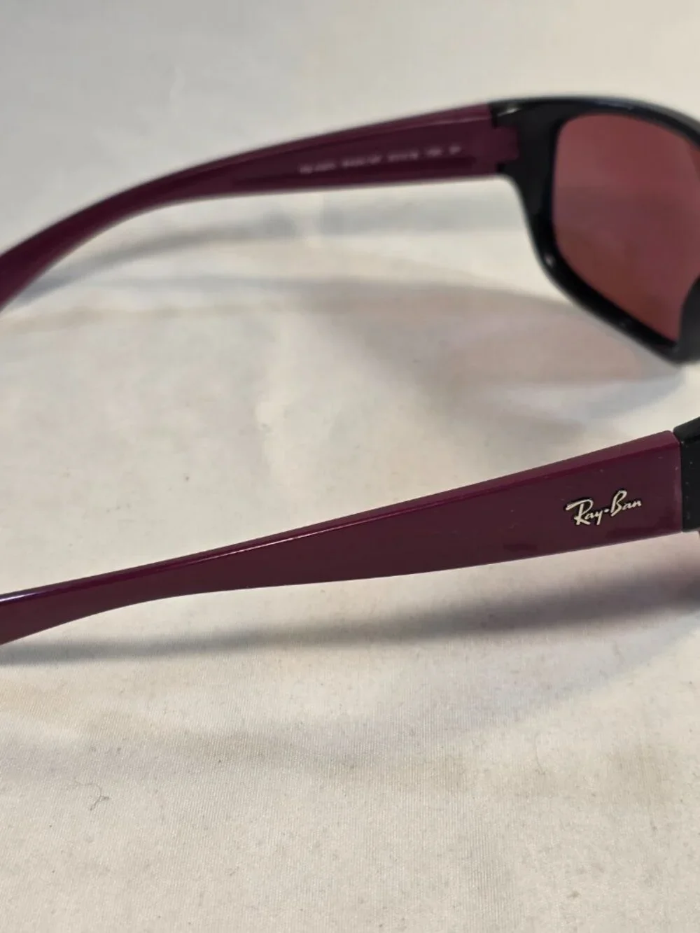 Ray-Ban Sunglasses Maroon and Black Men's rb4300 6434